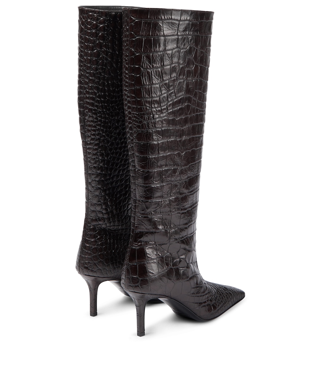 Croc-effect leather boots | Acne Studios