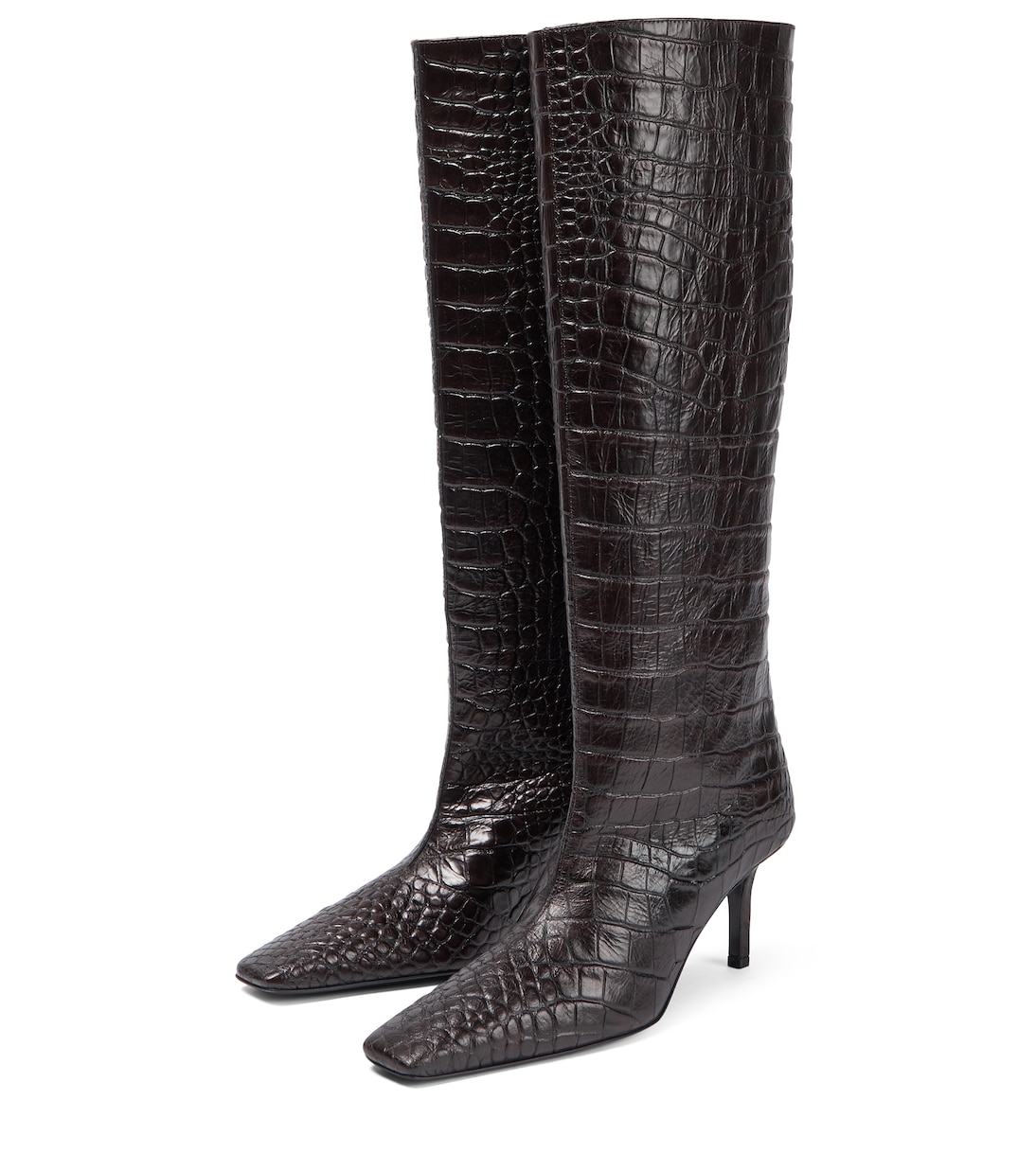 Croc-effect leather boots | Acne Studios