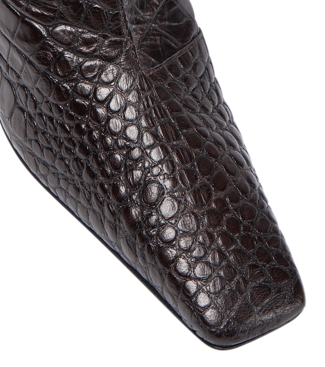 Croc-effect leather boots | Acne Studios