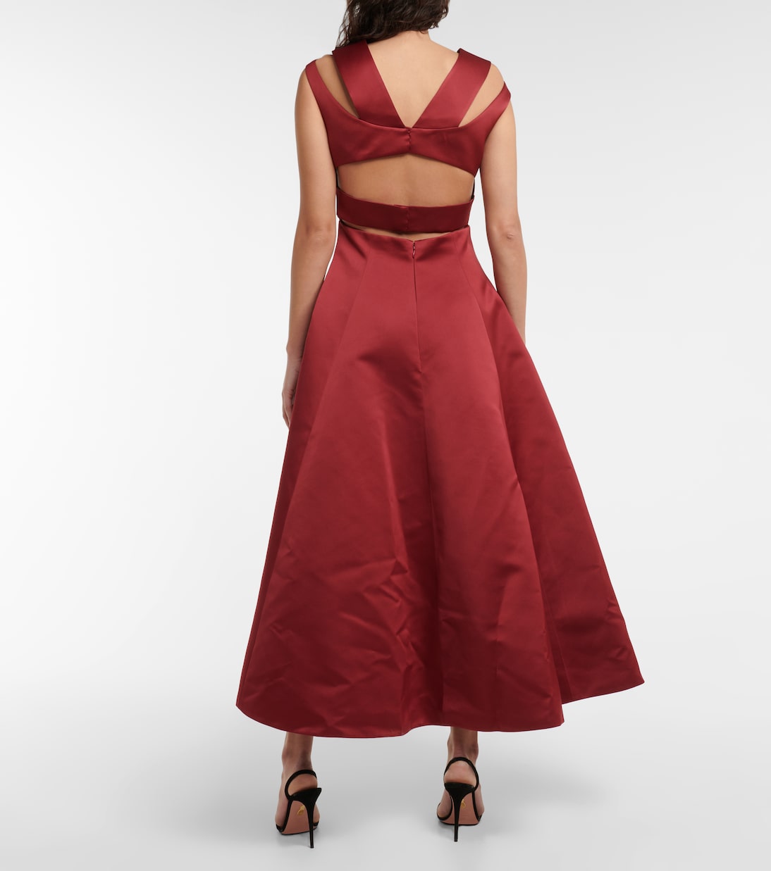 Luz cutout satin midi dress | Emilia Wickstead