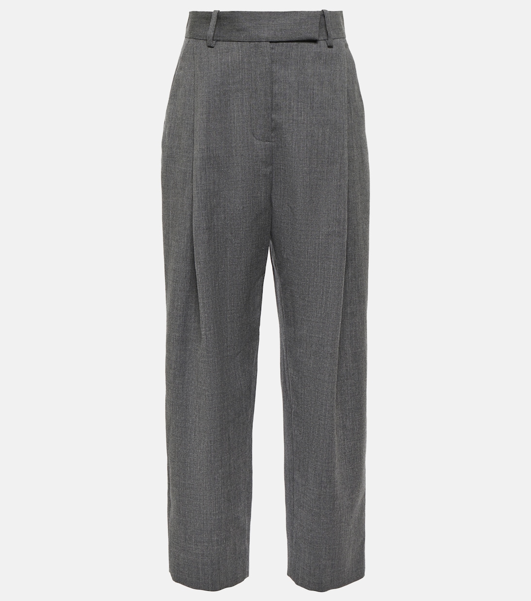 High-rise tapered wool pants | Toteme