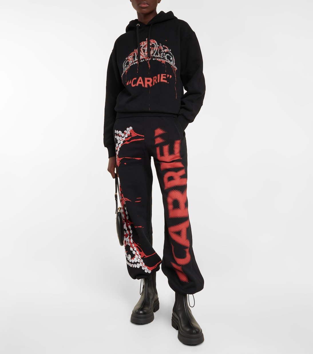 Bedruckter Hoodie aus Baumwolle | JW Anderson