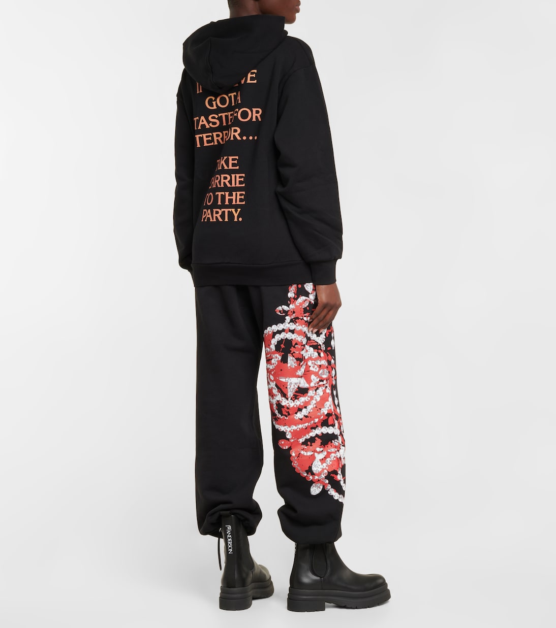 Bedruckter Hoodie aus Baumwolle | JW Anderson