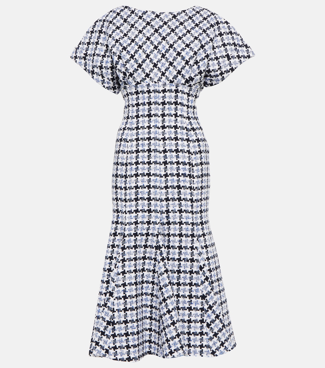 Houndstooth tweed midi dress | Carolina Herrera