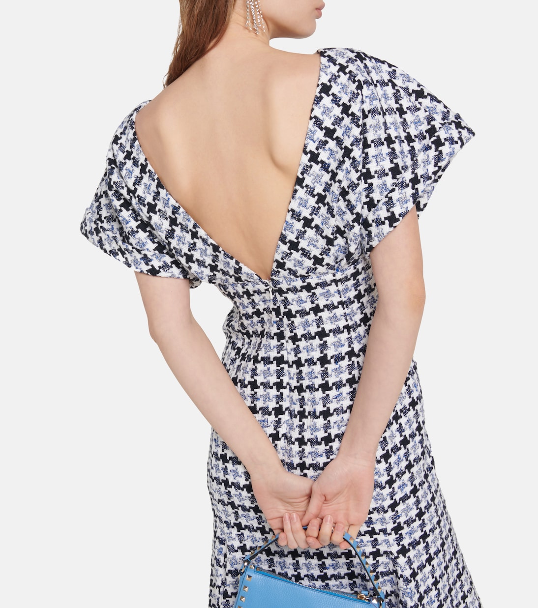 Houndstooth tweed midi dress | Carolina Herrera