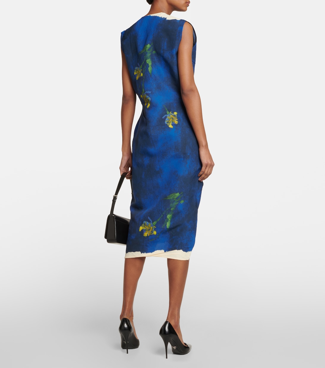 Robe midi imprimée | Prada