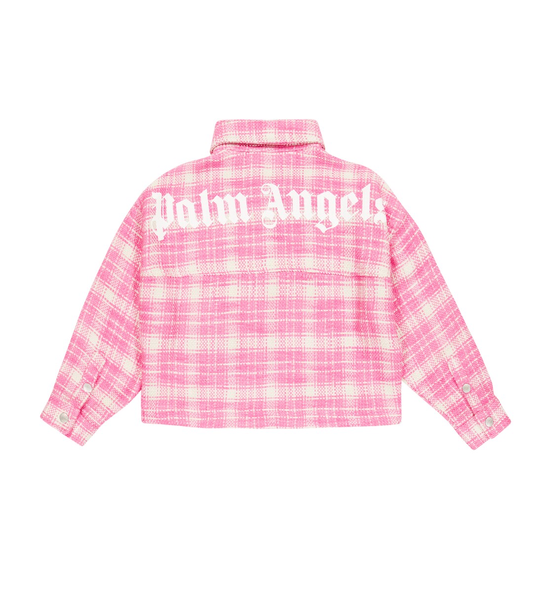 Camicia in tweed di misto cotone | Palm Angels Kids