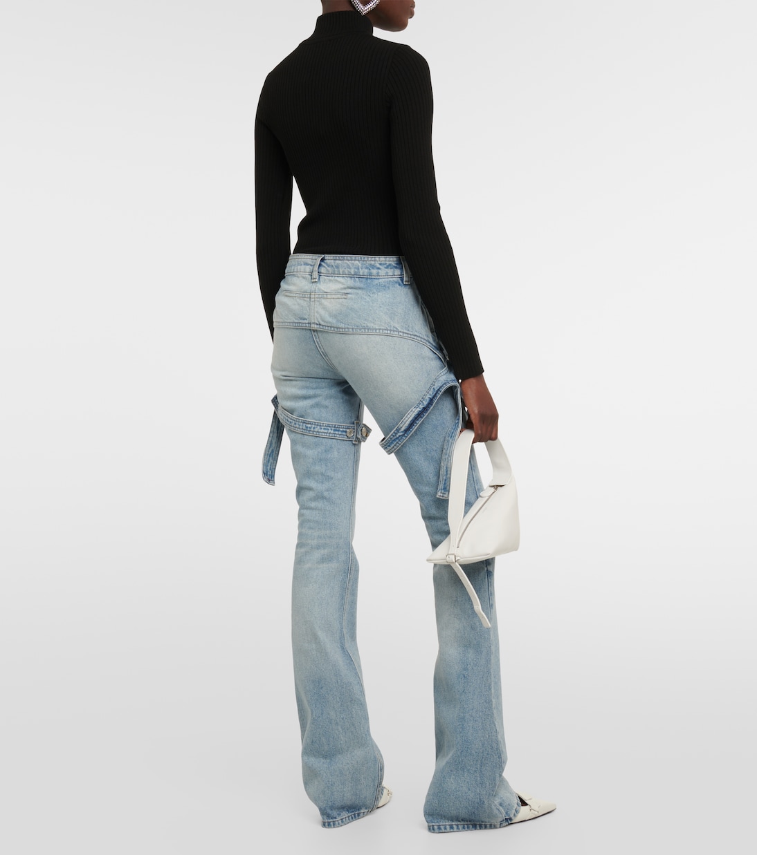 Jeans acampanados de tiro medio | Courrèges