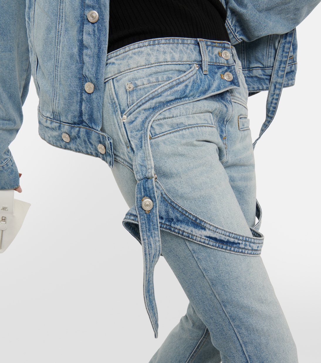 Jeans acampanados de tiro medio | Courrèges