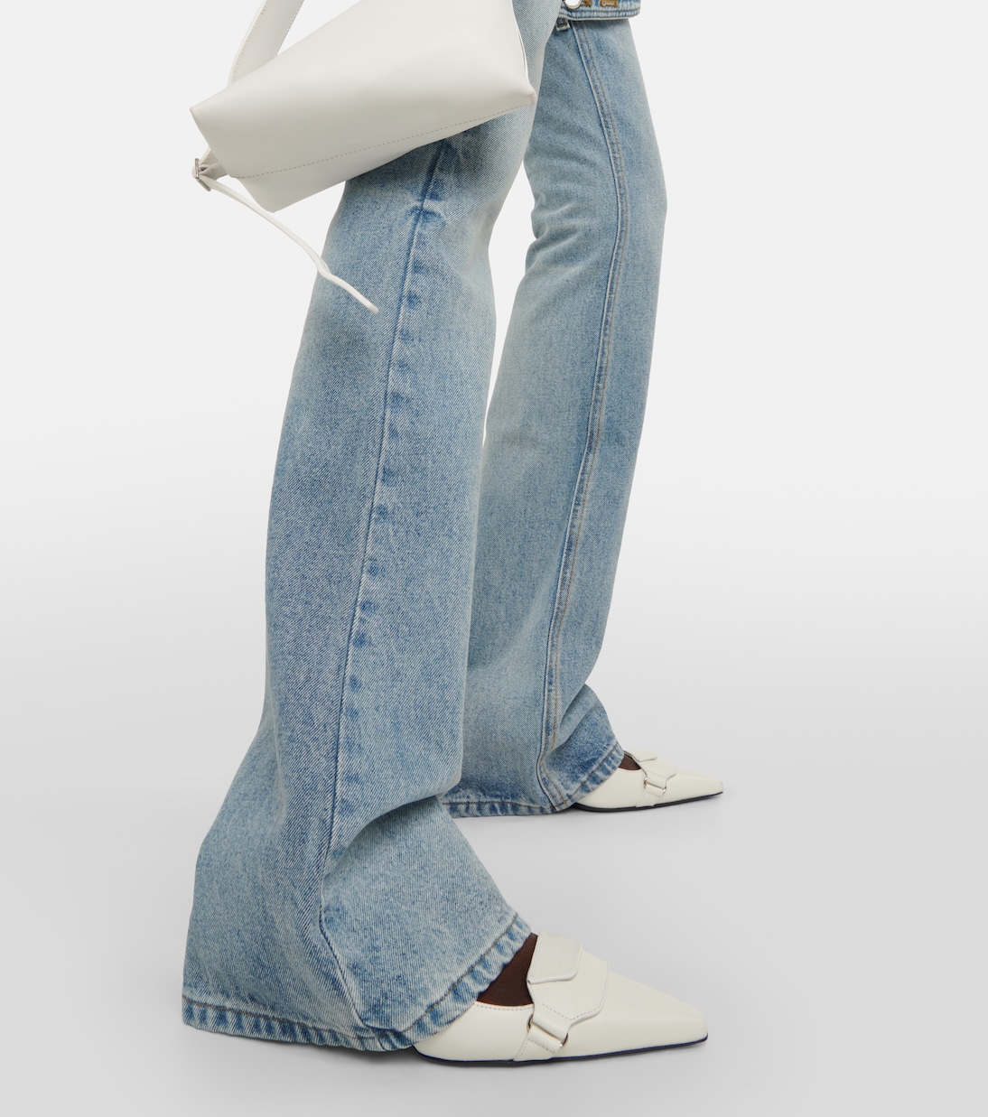 Jeans acampanados de tiro medio | Courrèges
