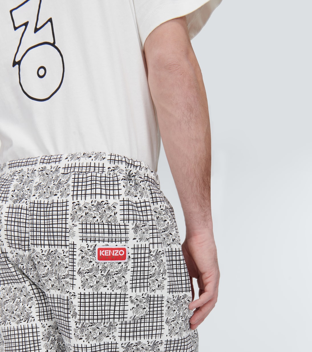 Shorts en algodón estampado de patchwork | Kenzo