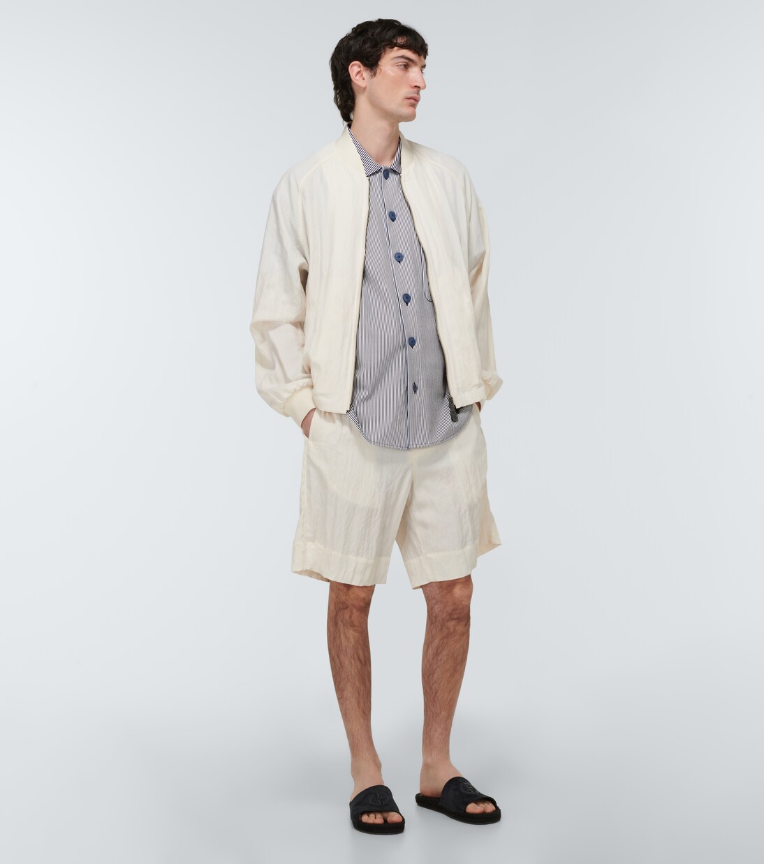 Camicia in cotone a righe | Giorgio Armani