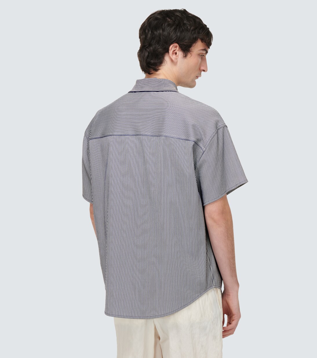 Camicia in cotone a righe | Giorgio Armani