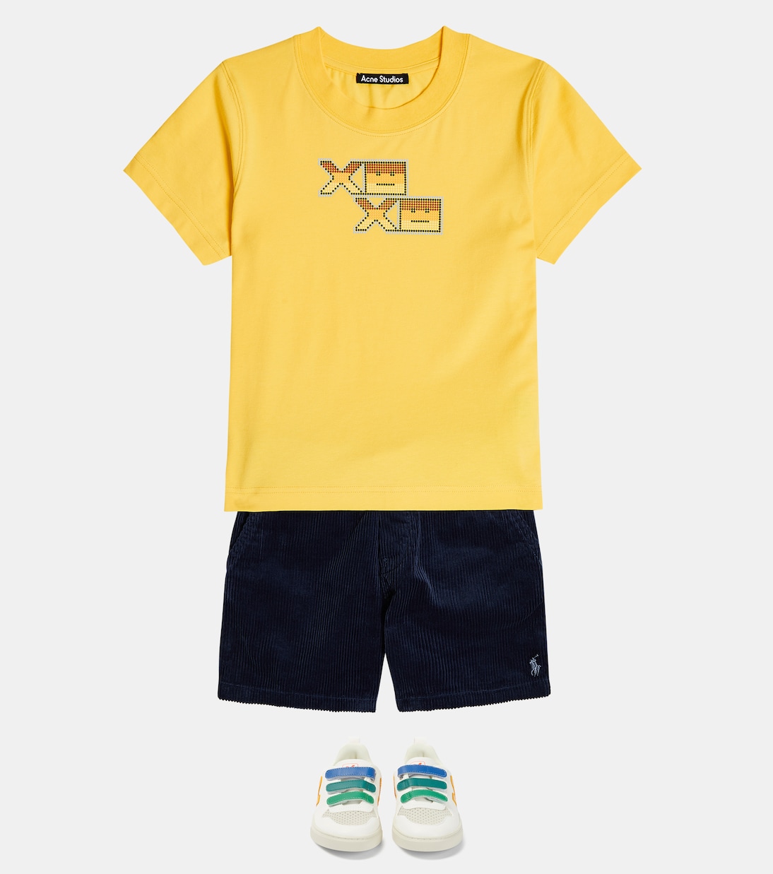 Face 코튼 저지 티셔츠 | Acne Studios Kids