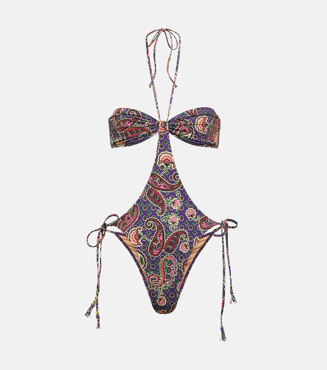Jade printed cut-out swimsuit | Bananhot