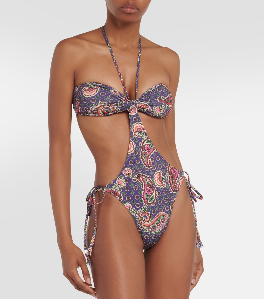 Jade printed cut-out swimsuit | Bananhot