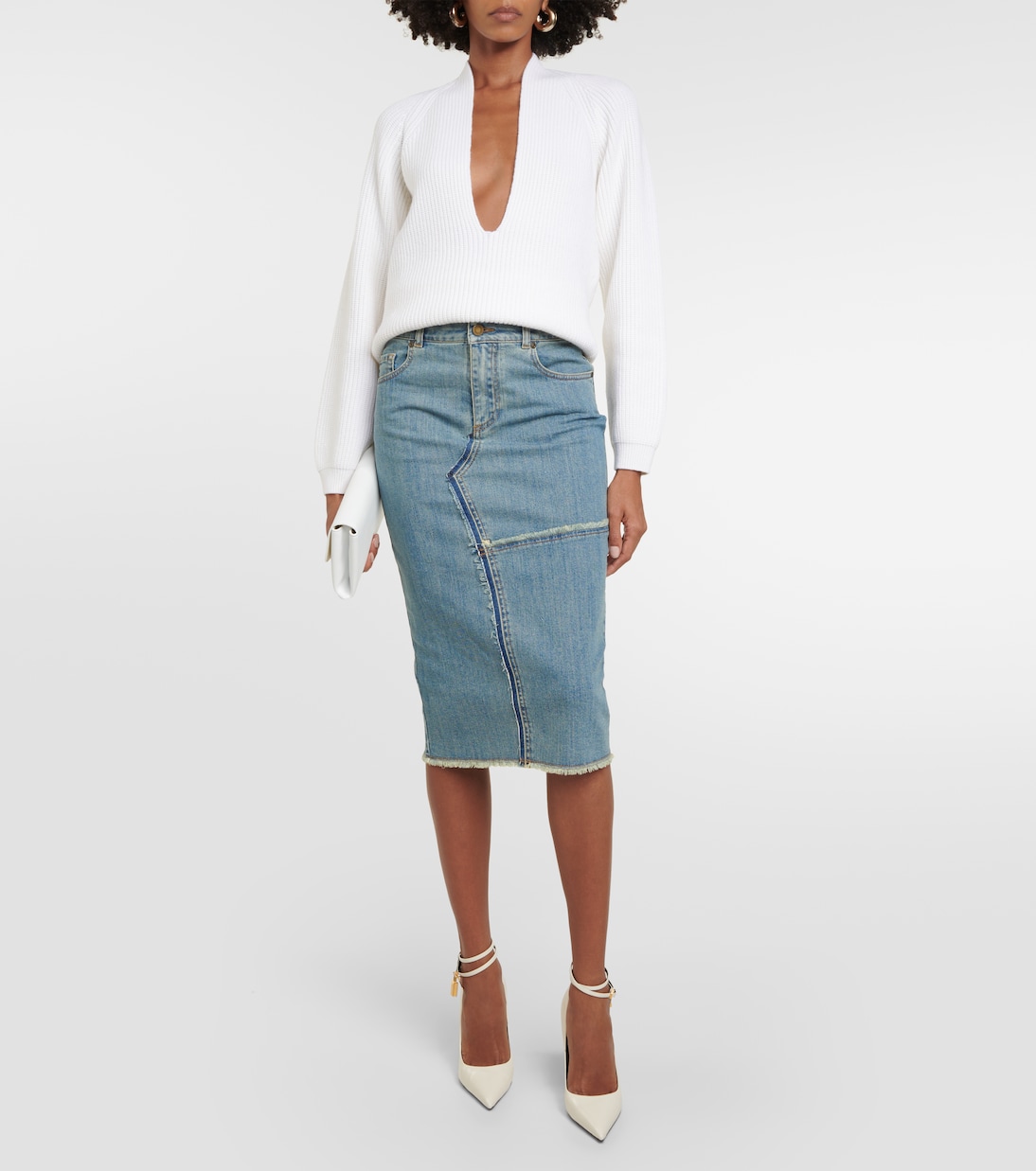 Jupe crayon en jean | Tom Ford