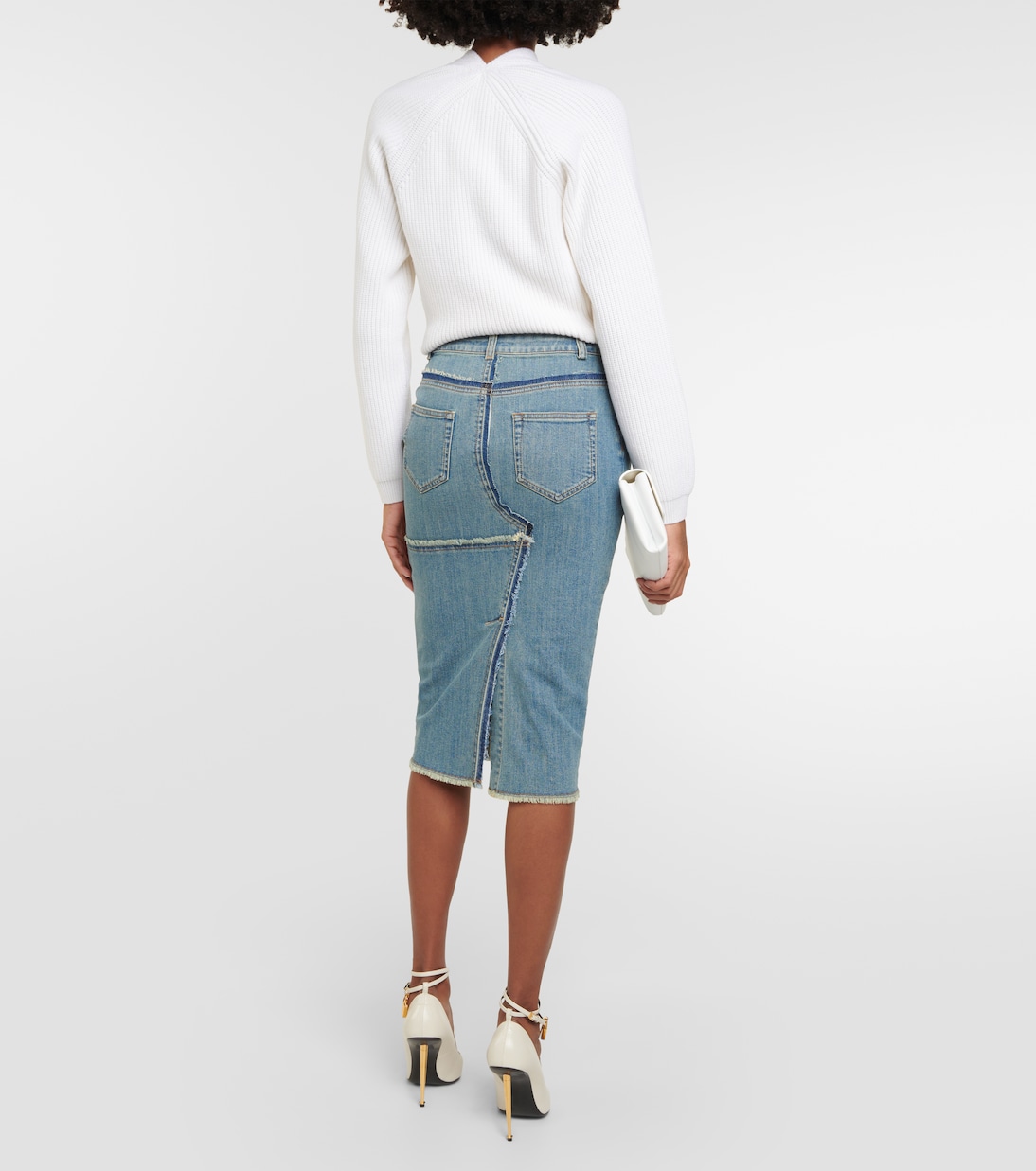 Jupe crayon en jean | Tom Ford