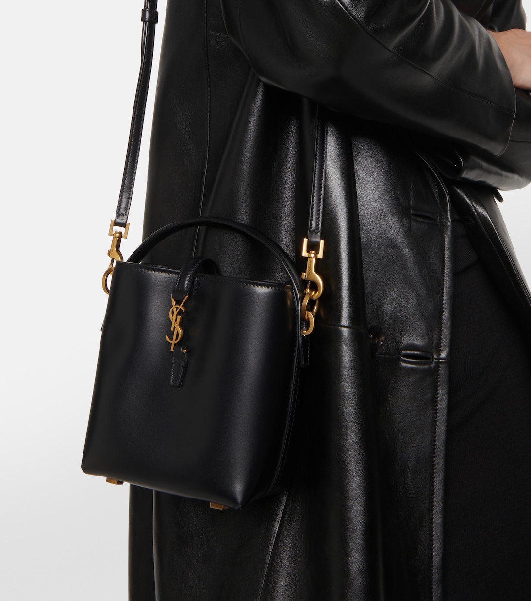 Secchiello Le 37 Mini in pelle | Saint Laurent