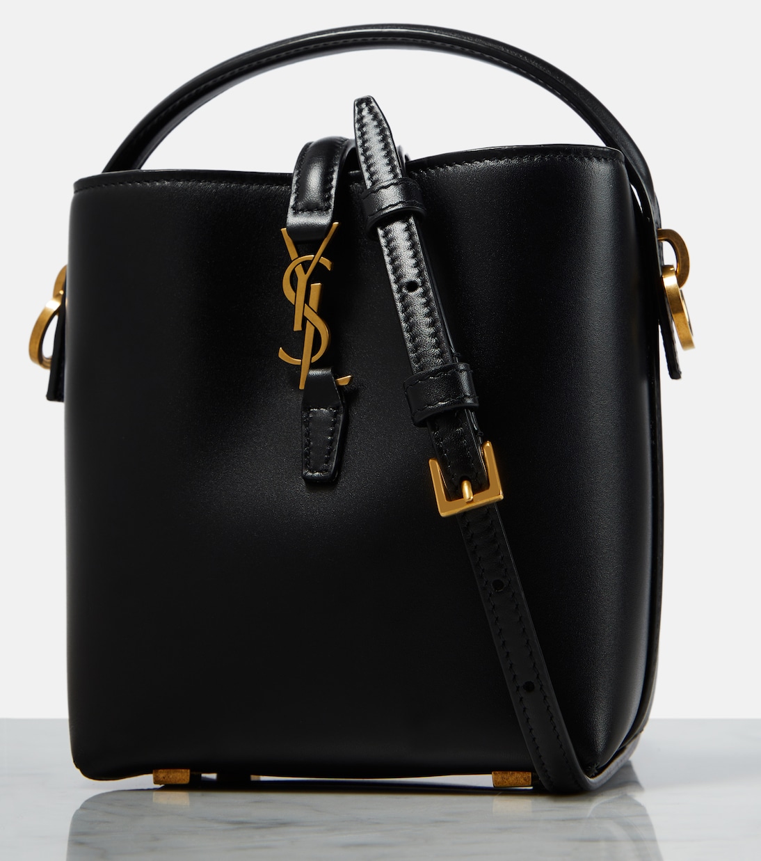 Secchiello Le 37 Mini in pelle | Saint Laurent