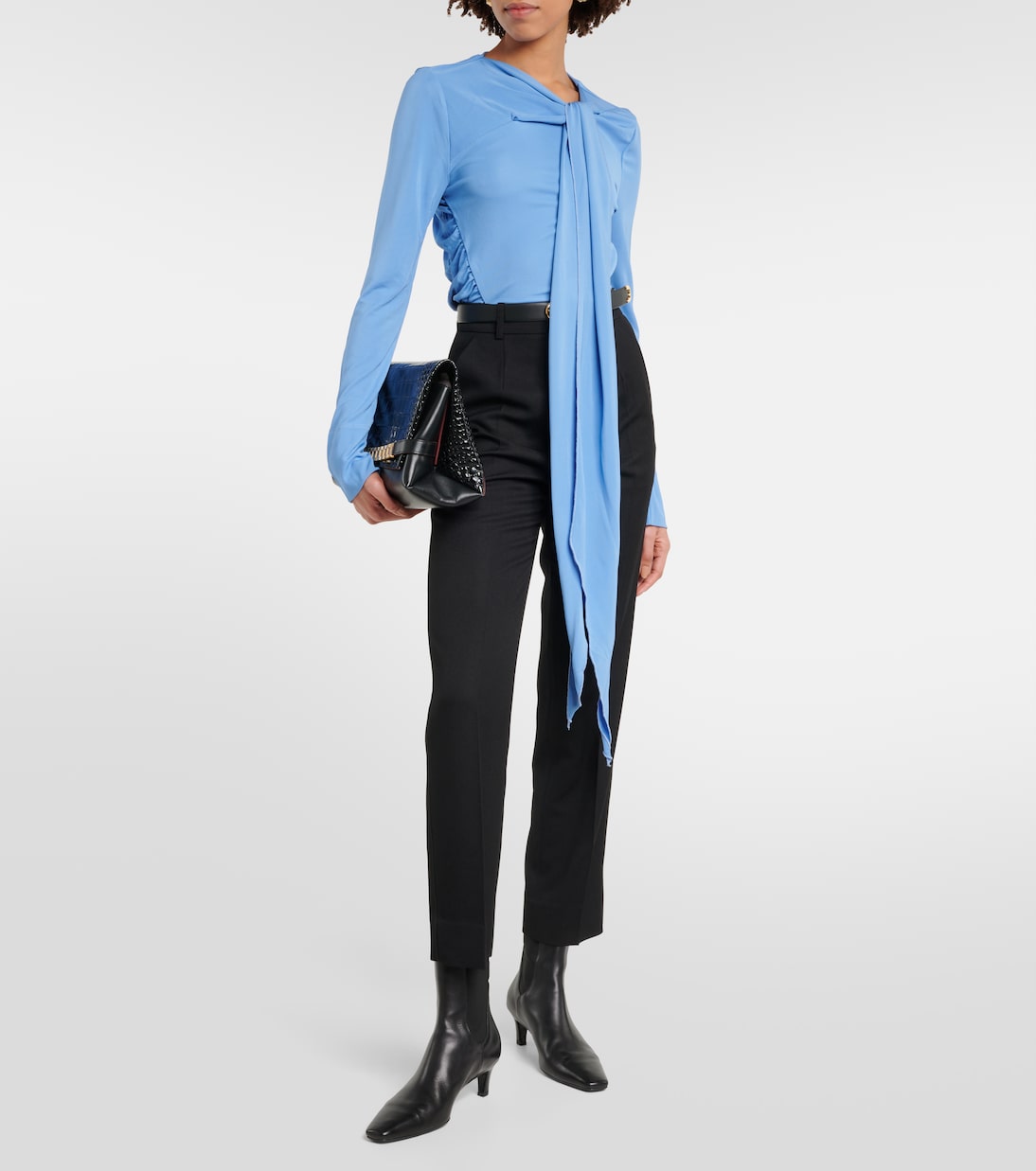 Pantaloni regular in misto lana | Victoria Beckham