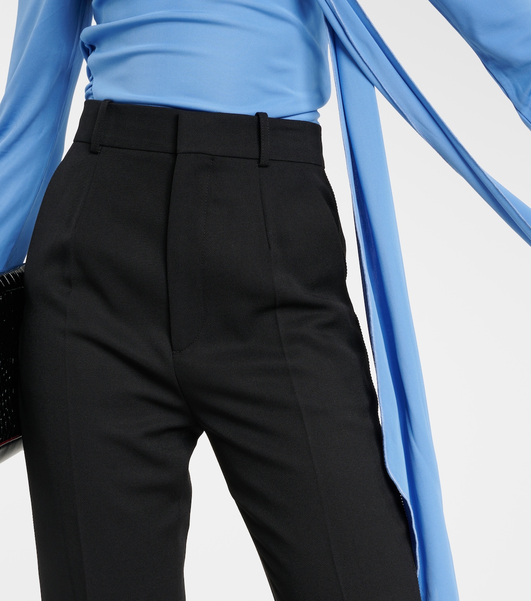 Pantaloni regular in misto lana | Victoria Beckham