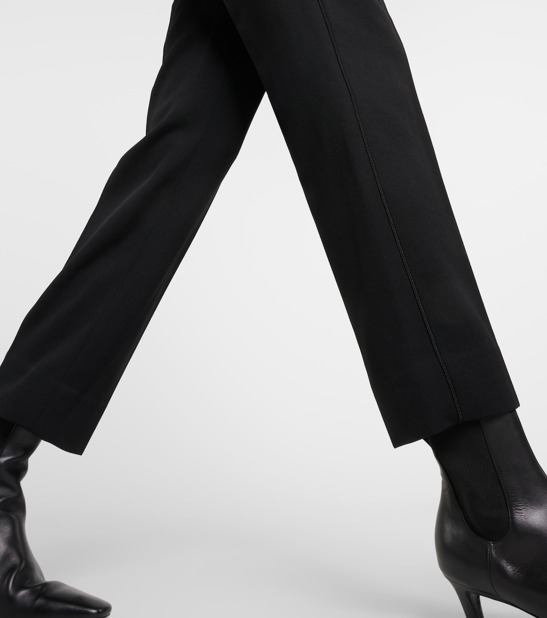 Pantaloni regular in misto lana | Victoria Beckham