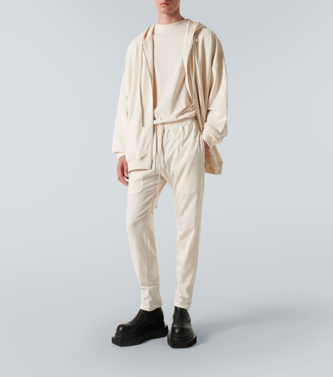 Felpa Jumbo Jason in cotone con cappuccio | Rick Owens