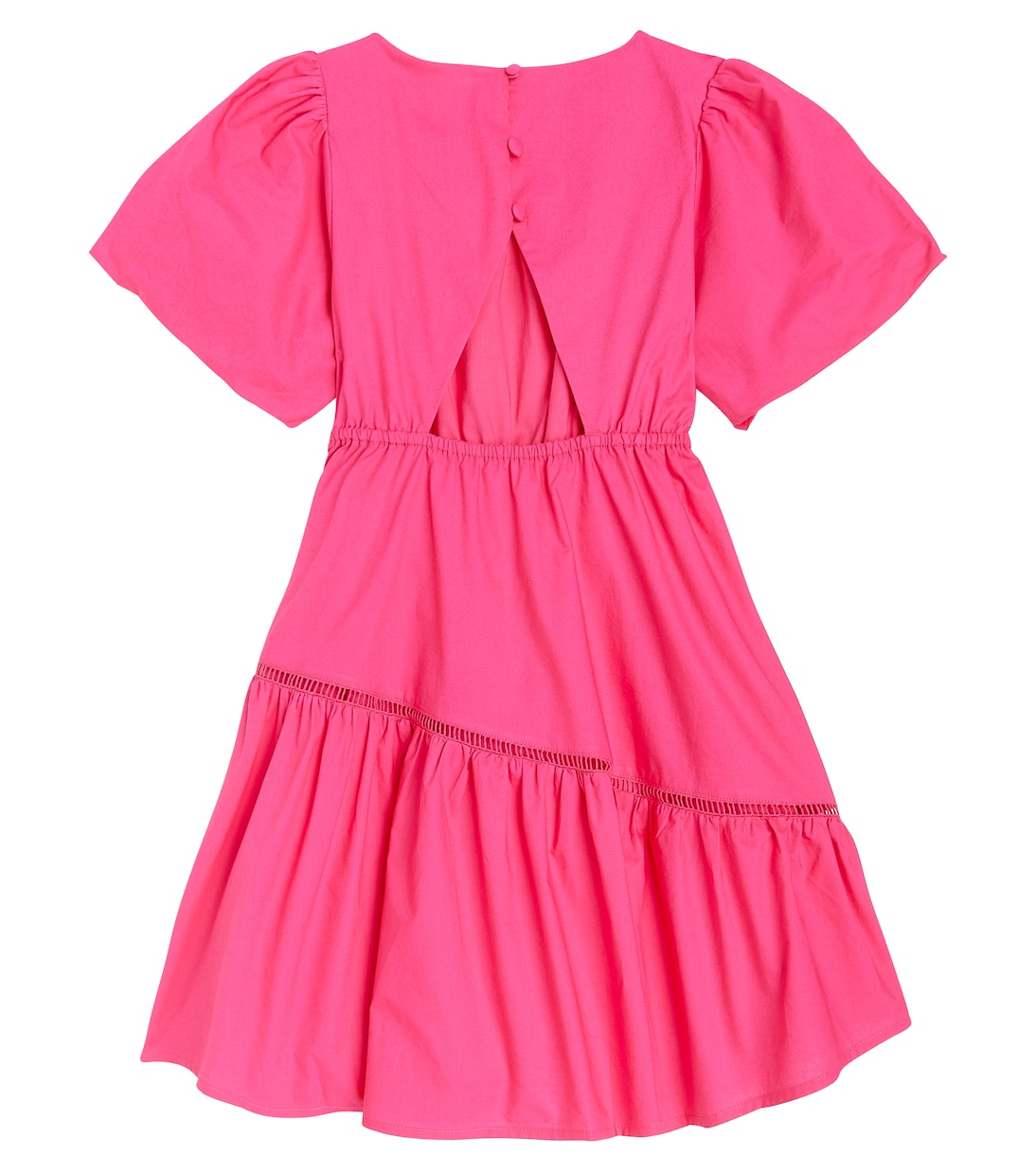 Vestido de algodón bordado con abertura | Scotch & Soda Kids