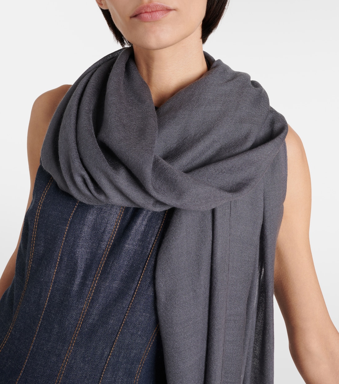 Sciarpa in cashmere e seta | Brunello Cucinelli