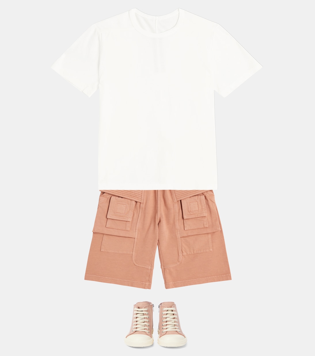 T-Shirt Level T aus Baumwoll-Jersey | Rick Owens Kids