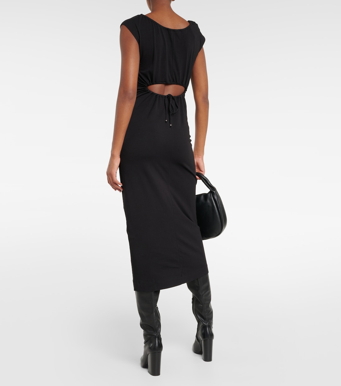 White Label vestido midi Nina de mezcla de algodón | Proenza Schouler
