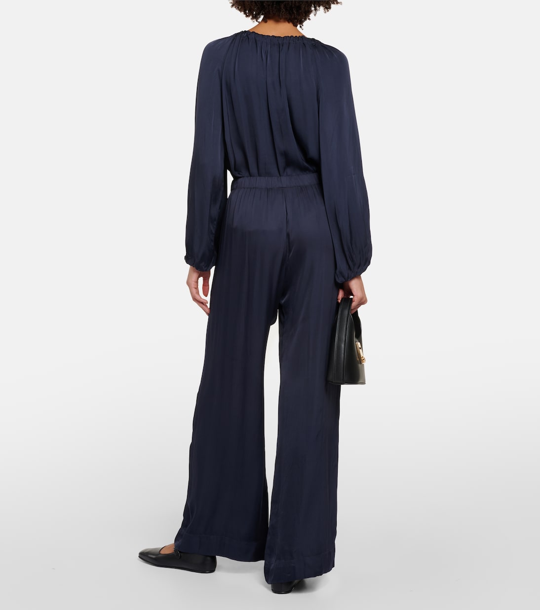 Livi satin wide-leg pants | Velvet