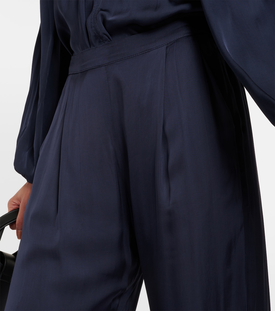Livi satin wide-leg pants | Velvet