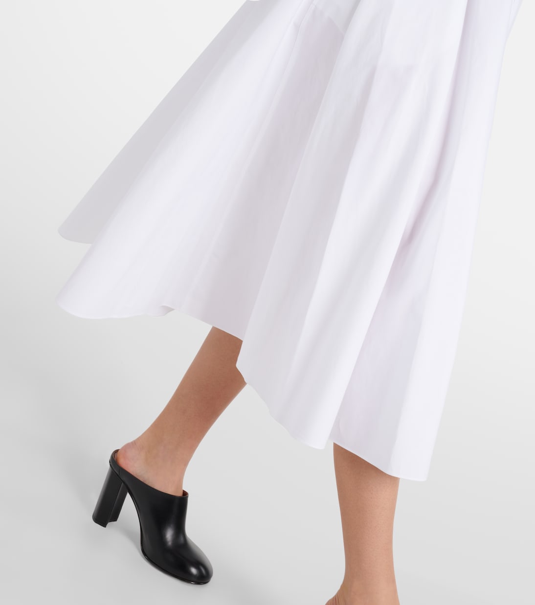 Vestido Midi de Popelín de Algodón con Espalda Abierta Alaïa para Jóvenes