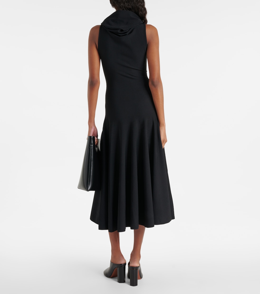 Vestido Midis con Capucha en Jersey Alaïa para Jóvenes Modernos