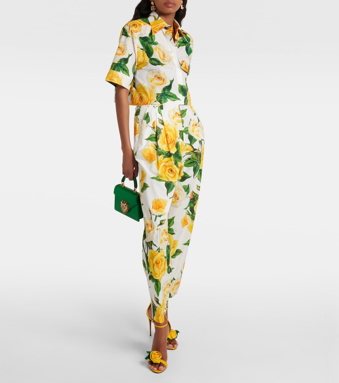 Cropped-Hemd aus Baumwollpopeline | Dolce&Gabbana