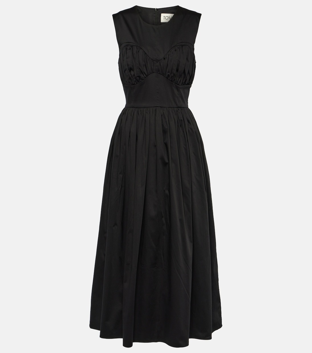 Vestido midi Delphine de mezcla de algodón | Tove