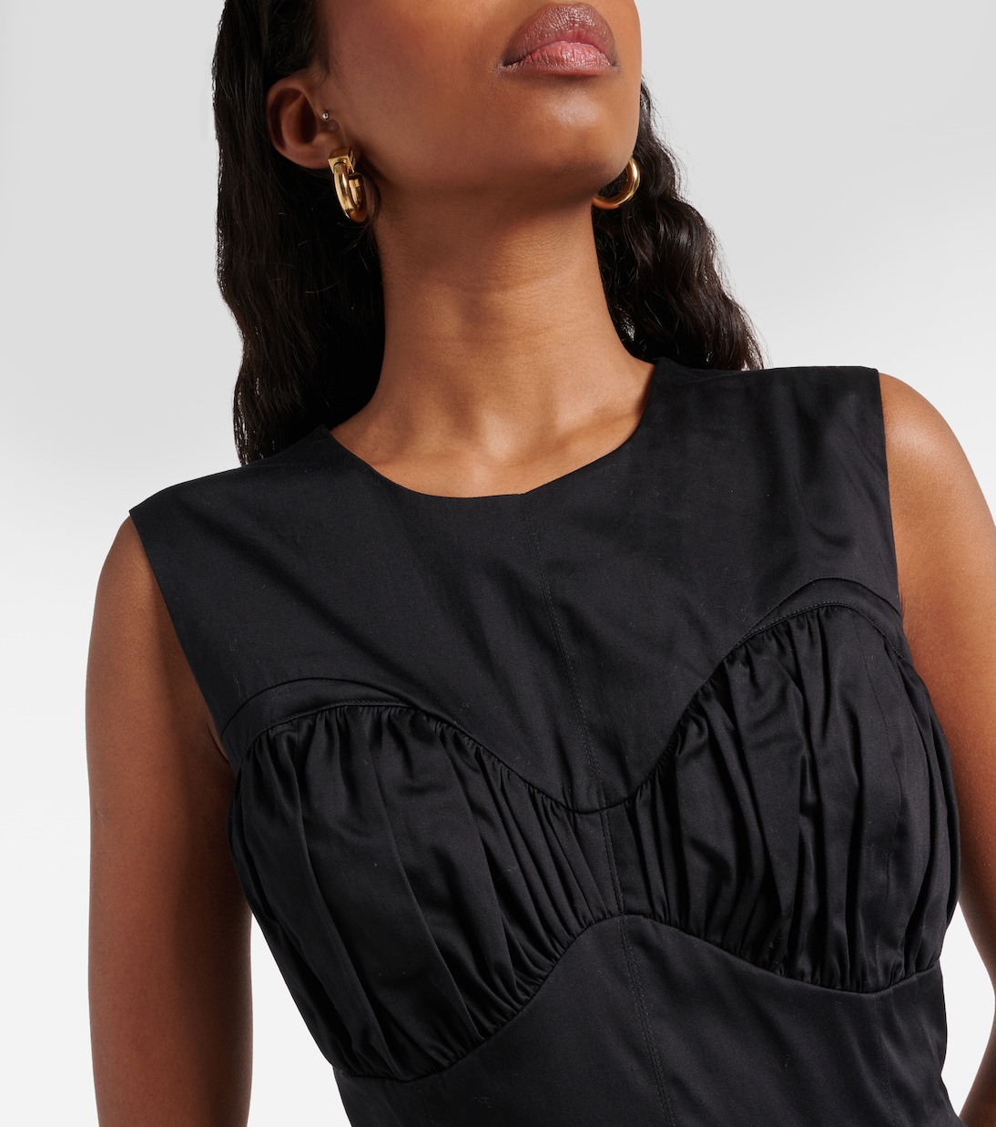 Vestido midi Delphine de mezcla de algodón | Tove