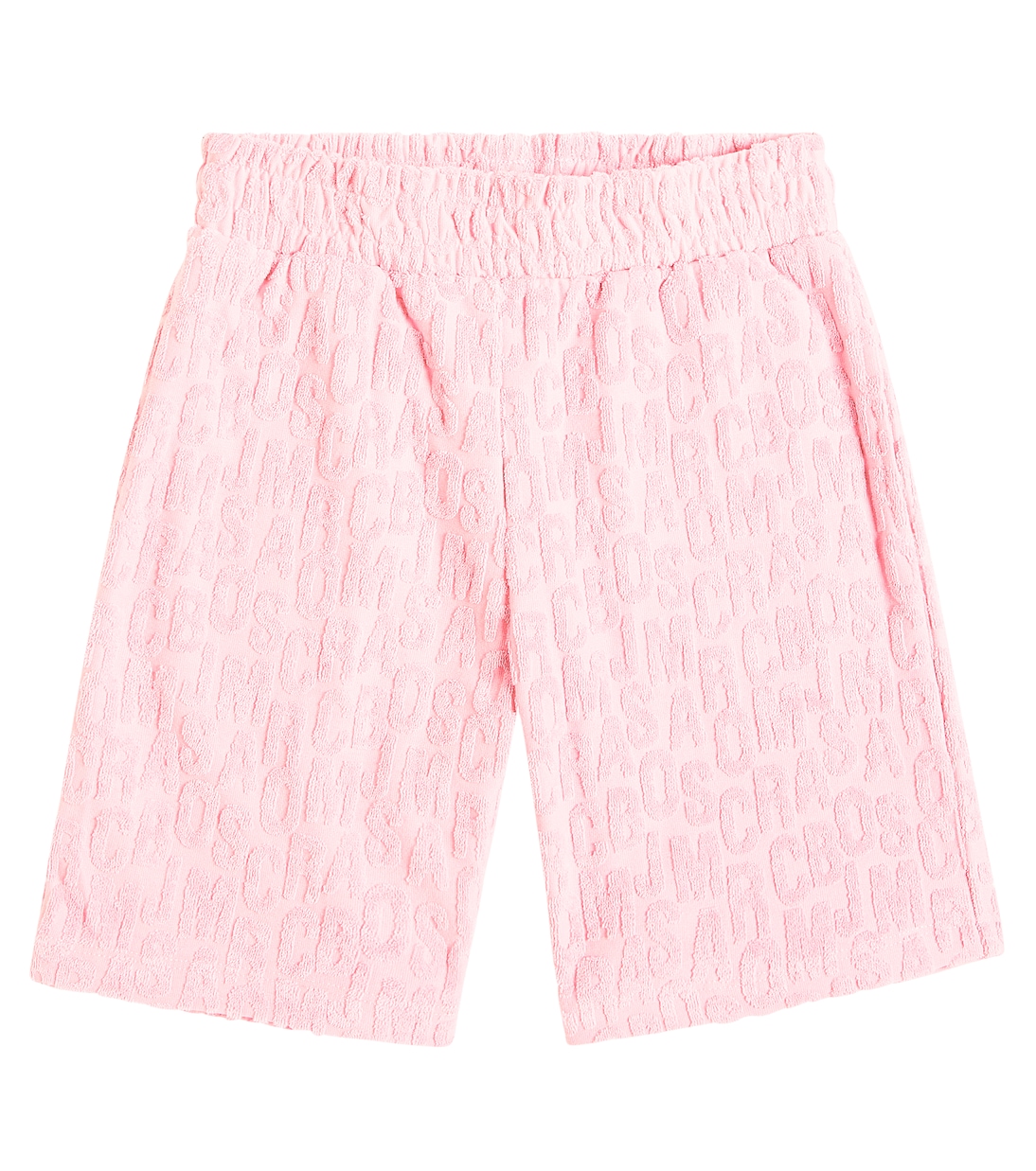 Monogram jacquard cotton-blend terry shorts | Marc Jacobs Kids