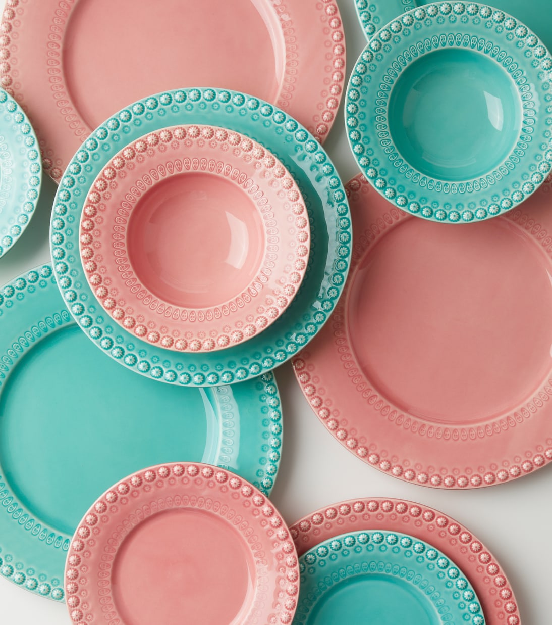 Fantasia set of 4 ceramic soup plates | Bordallo Pinheiro
