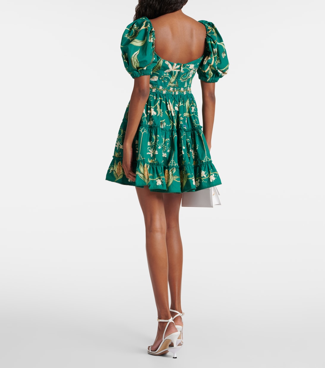 Minikleid Manzanilla Esmeralda aus Baumwolle | Agua by Agua Bendita