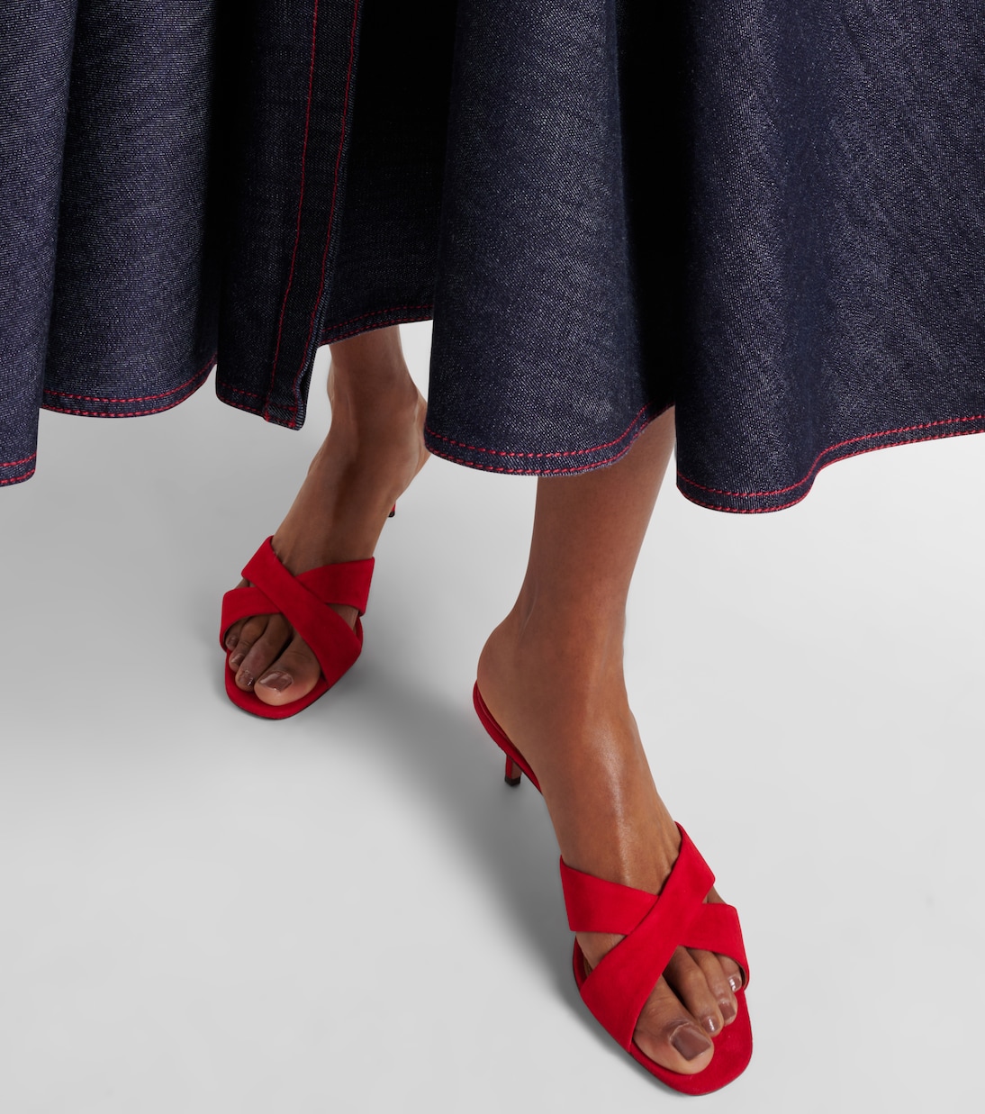 Divine 50 suede mules | Aquazzura
