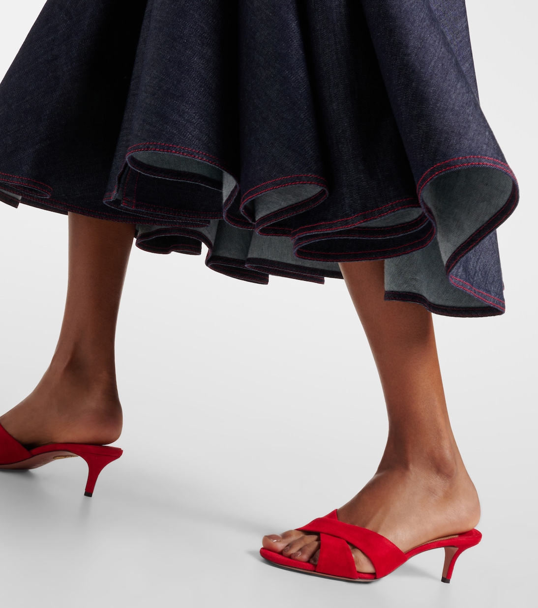 Divine 50 suede mules | Aquazzura