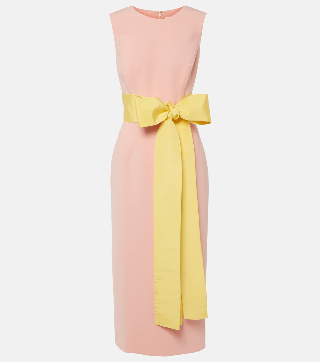Bow-detail crêpe midi dress | Carolina Herrera