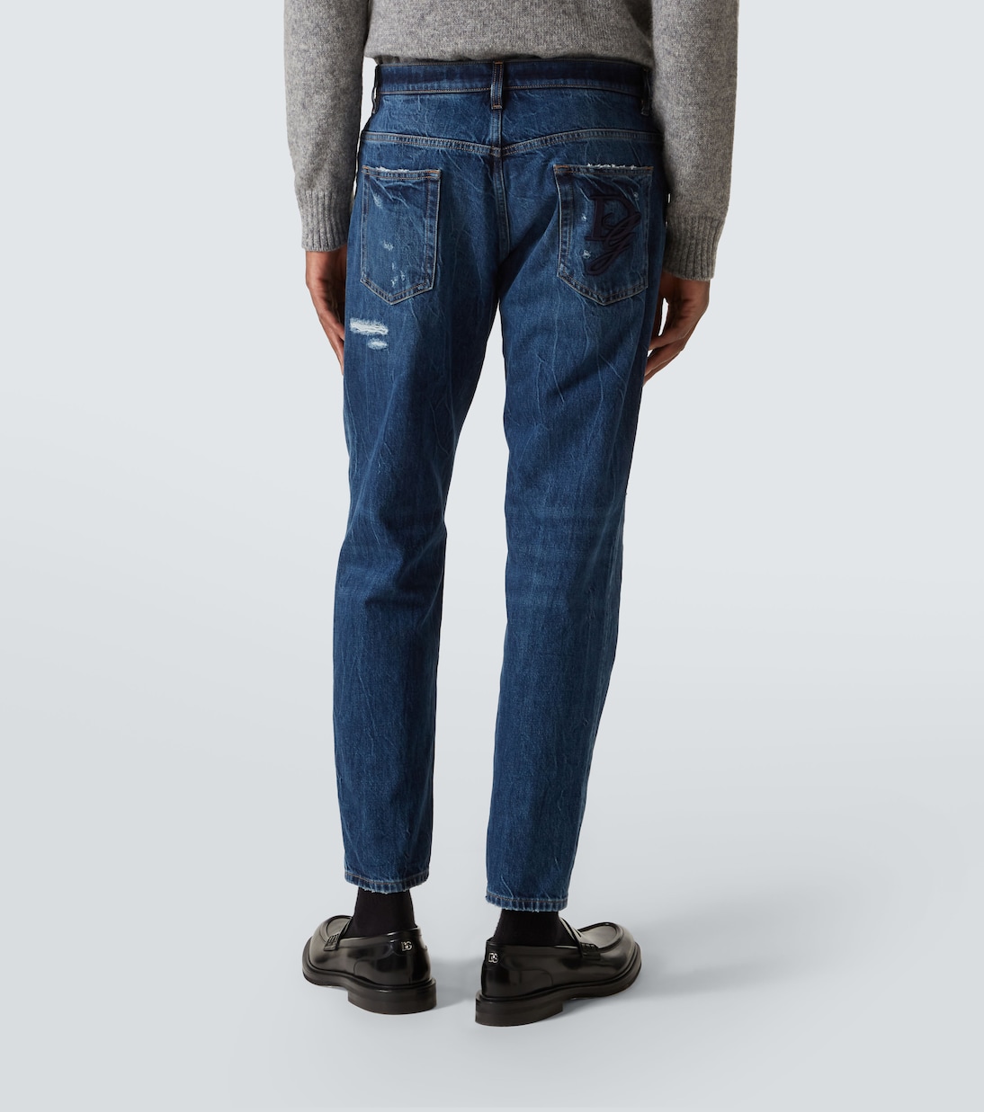 Distressed Straight Jeans | Dolce&Gabbana