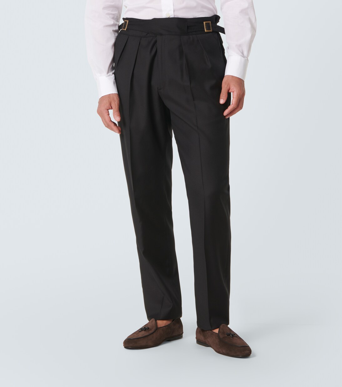 Gerade Hose Manny aus Schurwolle | Rubinacci
