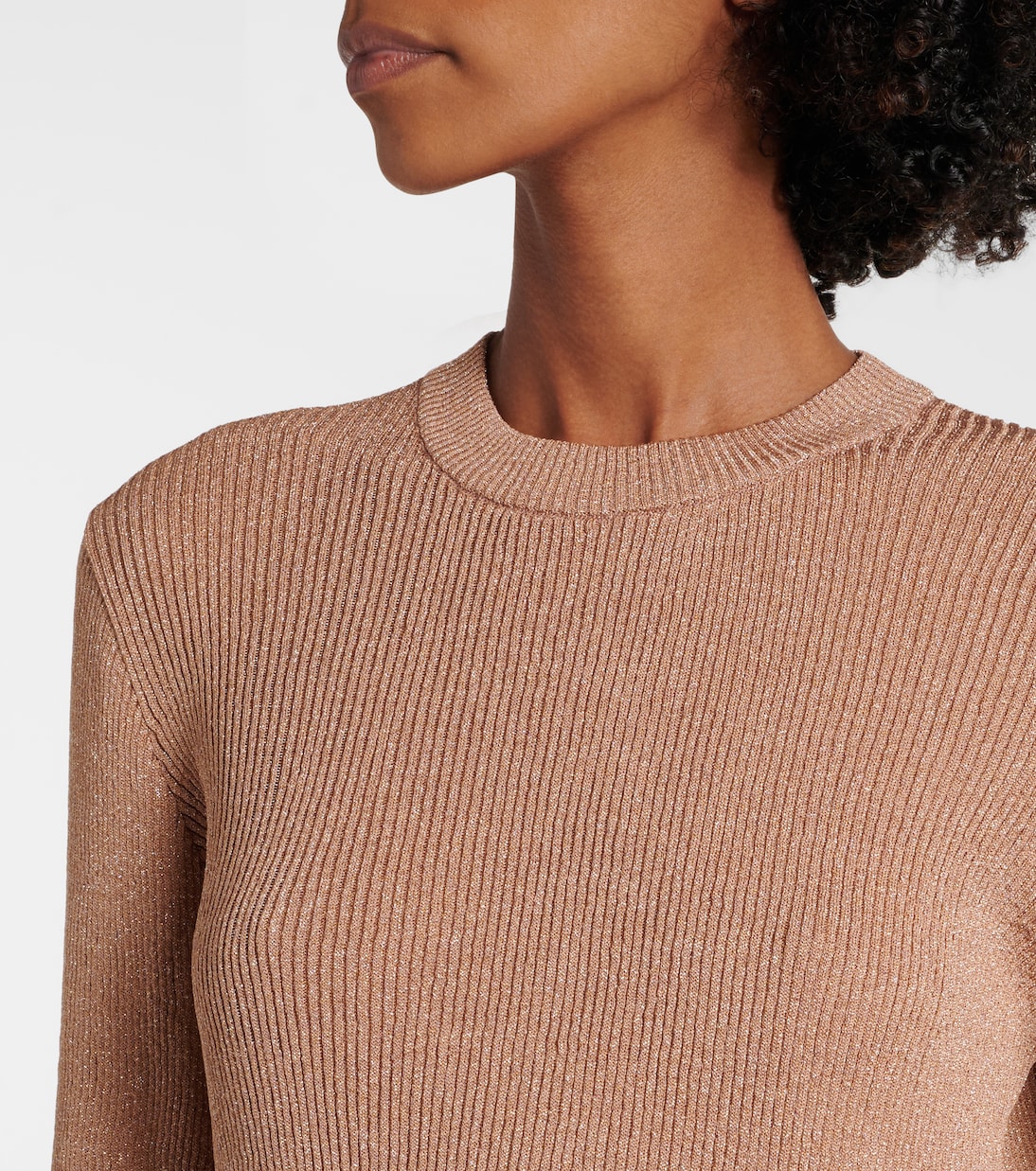 Abito corto in maglia con lamé | Chloé