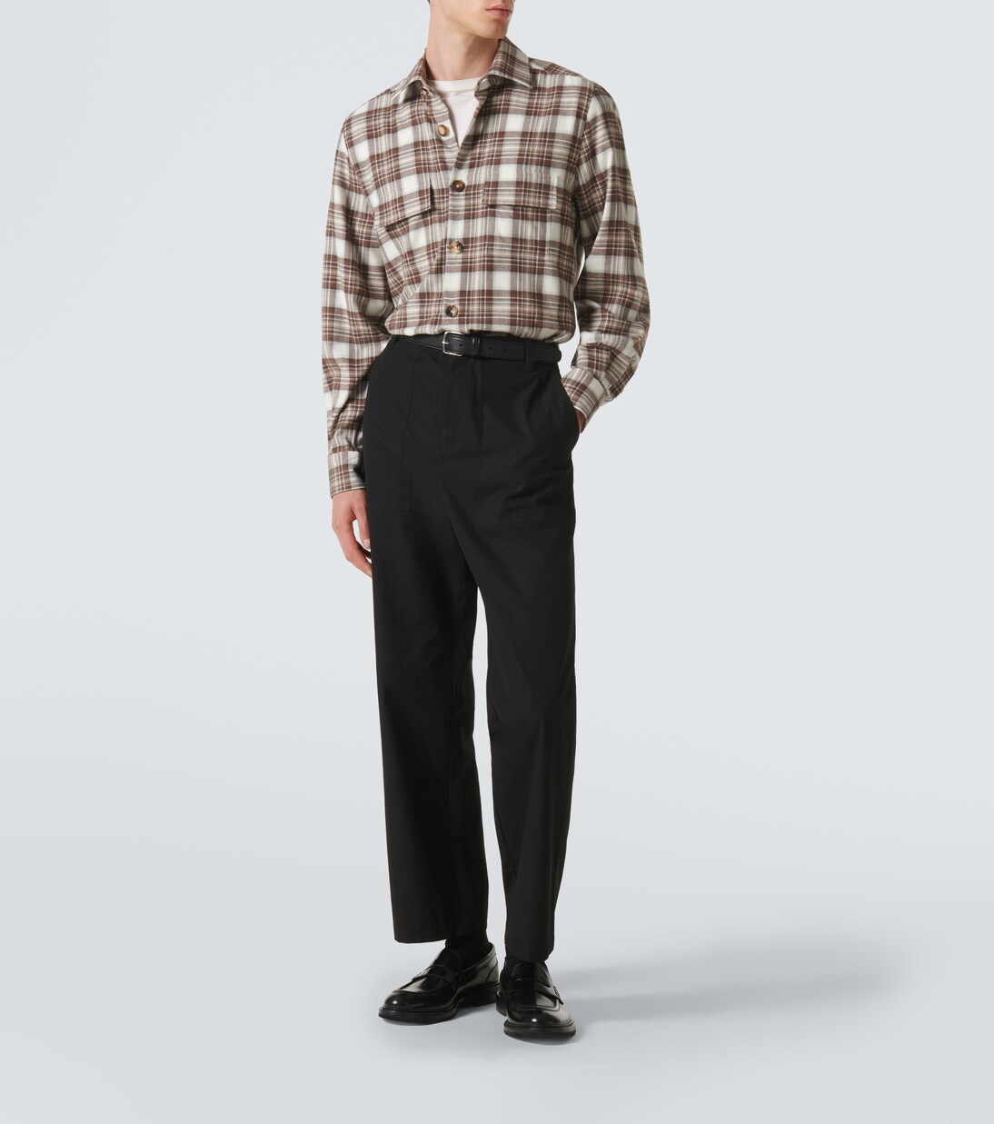 Camicia in cotone a quadri | Kiton