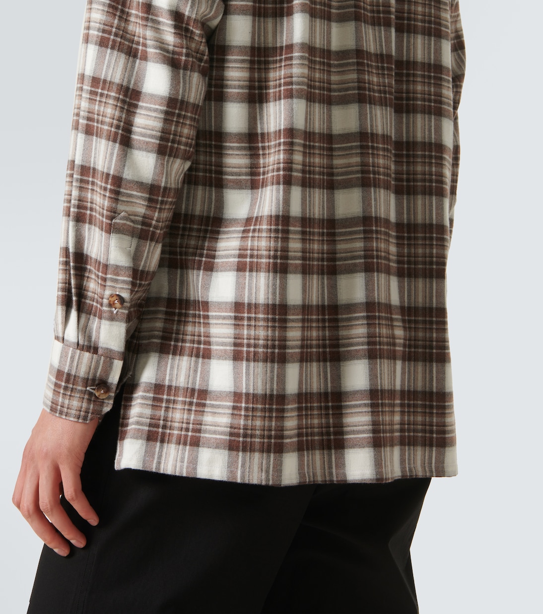 Camicia in cotone a quadri | Kiton